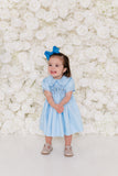 Kate Blue Rosette Dress