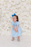 Kate Blue Rosette Dress