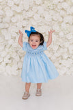 Kate Blue Rosette Dress