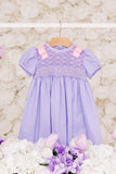 Irina Full Bodice Lavender Pique Dress