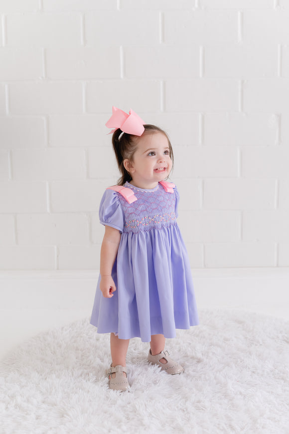 Irina Full Bodice Lavender Pique Dress