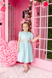 Mint Pique Easter Bunnies Dress